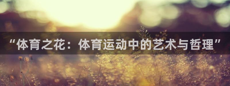 “体育之花：体育运动中的艺术与哲理”