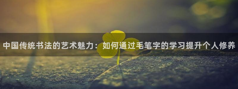 中国传统书法的艺术魅力：如何通过毛笔字的学习提升个人修养